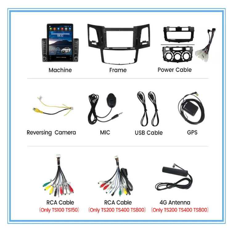 9.7" Touchscreen Head Unit For Toyota Hilux (2005-2015)