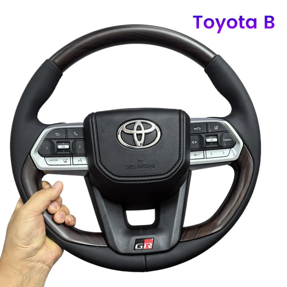 Carbon Fiber Steering Wheel For Toyota GT 86 FORTUNER FJ Cruiser HIACE LC70/76/79 Land Cruiser CROWN ALPHARD VELLFIRE HILUX