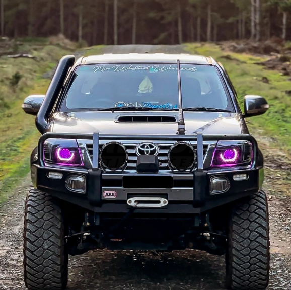 Toyota Hilux N70 (2005β2015) Retrofit Bi-LED Projector Headlights β Plug & Play with RGBW & Sequential Indicators