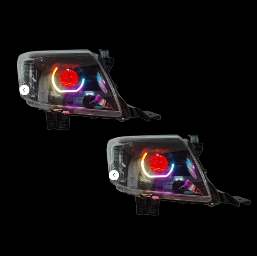 Toyota Hilux N70 (2005β2015) Retrofit Bi-LED Projector Headlights β Plug & Play with RGBW & Sequential Indicators