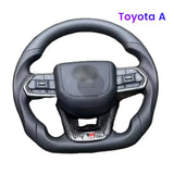 Carbon Fiber Steering Wheel For Toyota GT 86 FORTUNER FJ Cruiser HIACE LC70/76/79 Land Cruiser CROWN ALPHARD VELLFIRE HILUX
