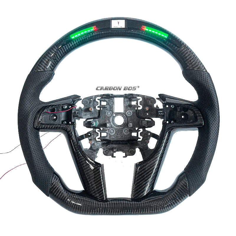 The Steering Wheel with LED for Pontiac G8/Holden Ex-factory Price Using Real Carbon Fiber Support Customization of Any Color