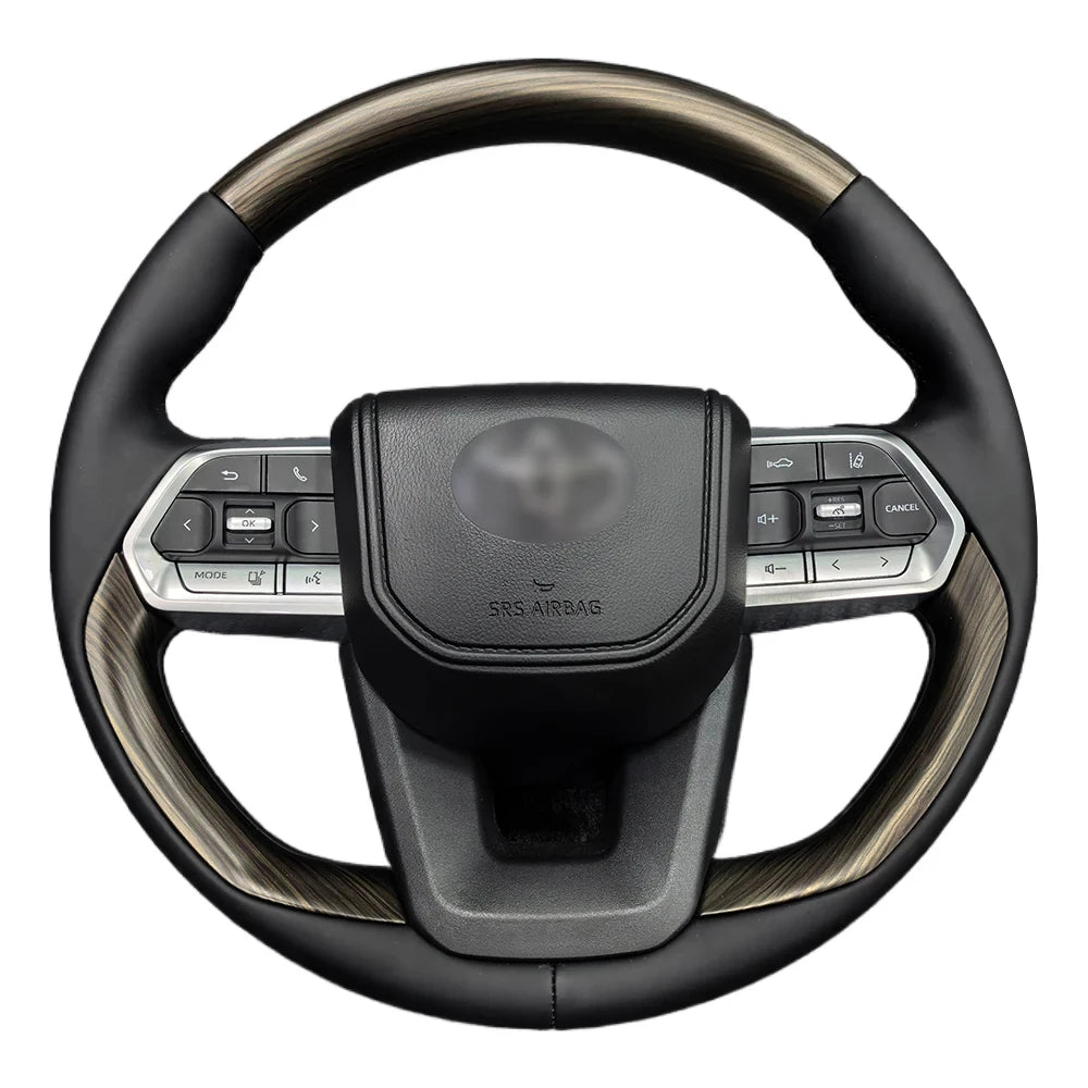 Carbon Fiber Steering Wheel For Toyota GT 86 FORTUNER FJ Cruiser HIACE LC70/76/79 Land Cruiser CROWN ALPHARD VELLFIRE HILUX