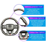 Carbon Fiber Steering Wheel For Toyota GT 86 FORTUNER FJ Cruiser HIACE LC70/76/79 Land Cruiser CROWN ALPHARD VELLFIRE HILUX