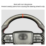 Carbon Fiber Steering Wheel For Toyota GT 86 FORTUNER FJ Cruiser HIACE LC70/76/79 Land Cruiser CROWN ALPHARD VELLFIRE HILUX