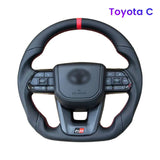 Carbon Fiber Steering Wheel For Toyota GT 86 FORTUNER FJ Cruiser HIACE LC70/76/79 Land Cruiser CROWN ALPHARD VELLFIRE HILUX