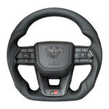 Carbon Fiber Steering Wheel For Toyota GT 86 FORTUNER FJ Cruiser HIACE LC70/76/79 Land Cruiser CROWN ALPHARD VELLFIRE HILUX