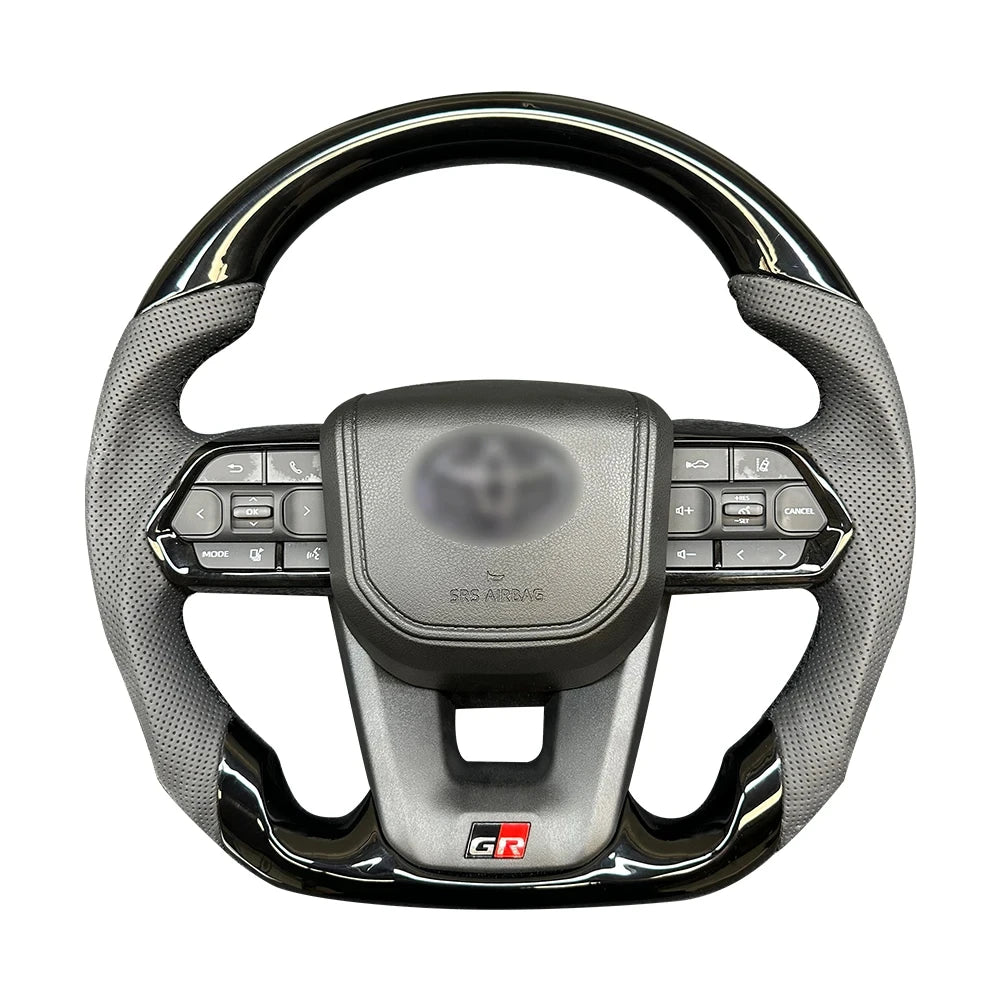 Carbon Fiber Steering Wheel For Toyota GT 86 FORTUNER FJ Cruiser HIACE LC70/76/79 Land Cruiser CROWN ALPHARD VELLFIRE HILUX