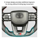 Carbon Fiber Steering Wheel For Toyota GT 86 FORTUNER FJ Cruiser HIACE LC70/76/79 Land Cruiser CROWN ALPHARD VELLFIRE HILUX