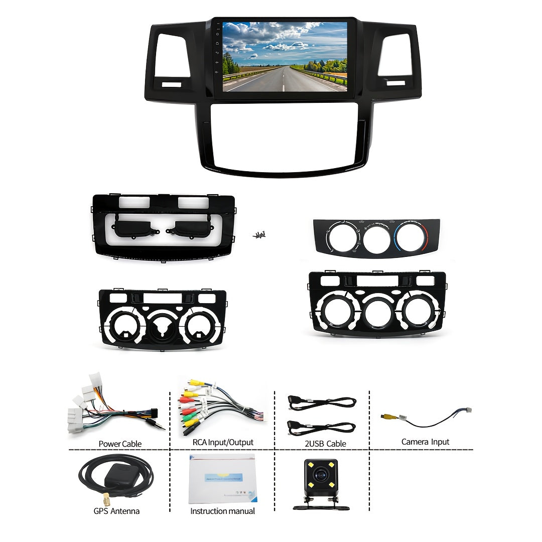 9" Plug-and-Play Head Unit for Toyota Hilux (2005 - 2015)